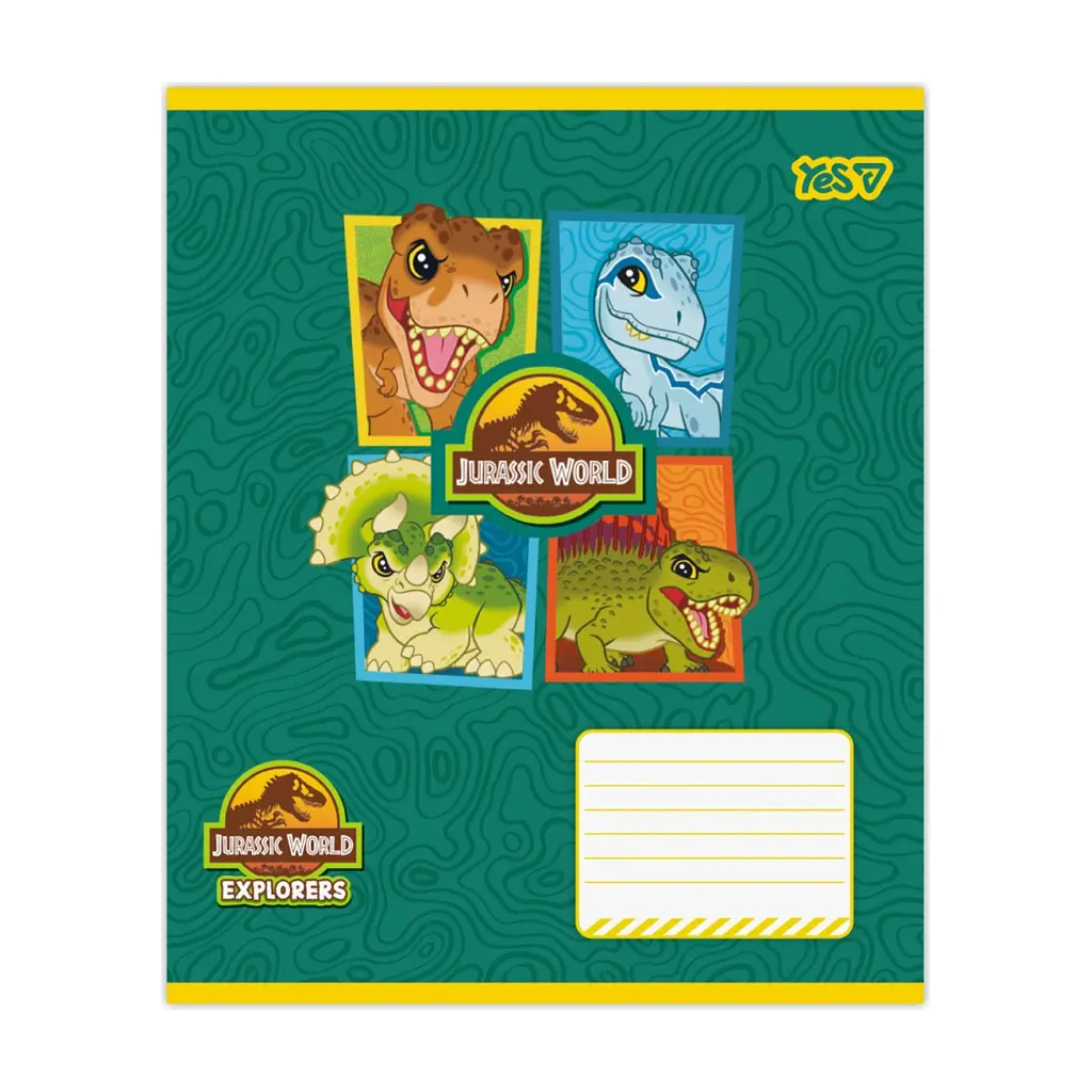 Зошит Yes Jurassic World Dino А5 12 аркушів клітинка (768711), в асортименті - фото 6