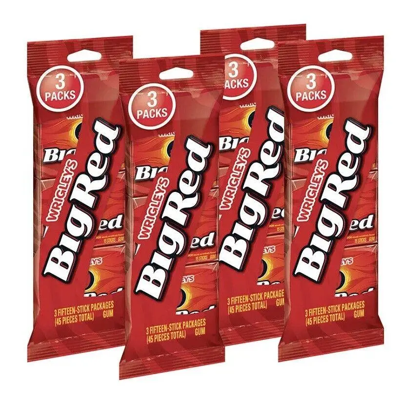 Жувальна гумка Big Red Wrigley's Cinnamon Gum 3х15шт 136г - фото 2