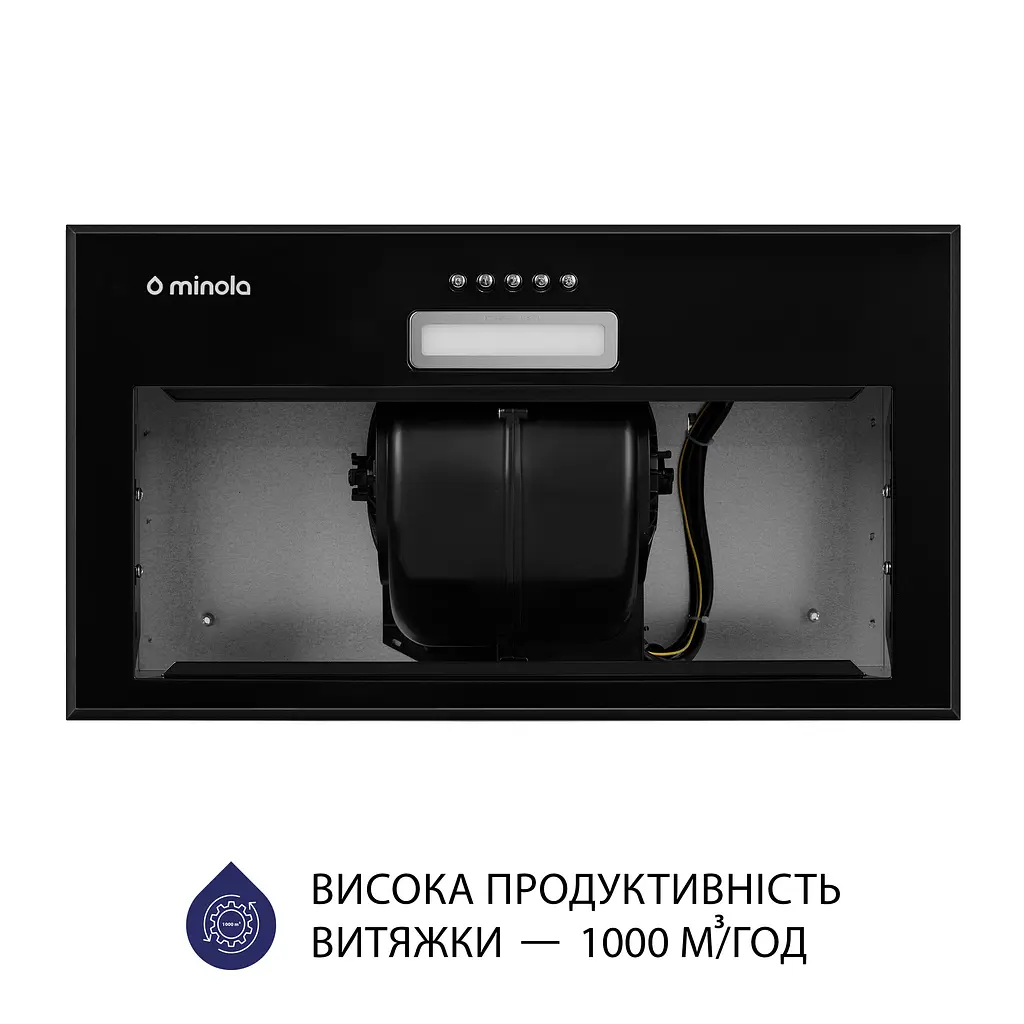 Витяжка повновбудована MINOLA HBI 5614 BL 1000 LED - фото 5