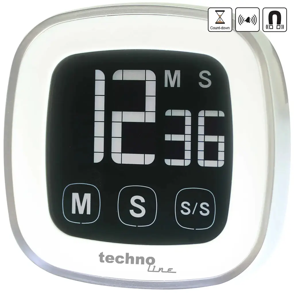 Таймер кухонний Technoline KT400 Magnetic Touchscreen White (KT400) - фото 4