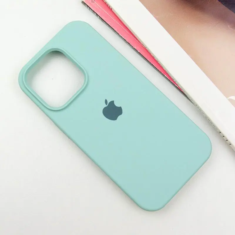 Чехол Silicone Case Full Protective (AA) для Apple iPhone 16 Pro Max (6.9) Бирюзовый / Beryl - фото 2