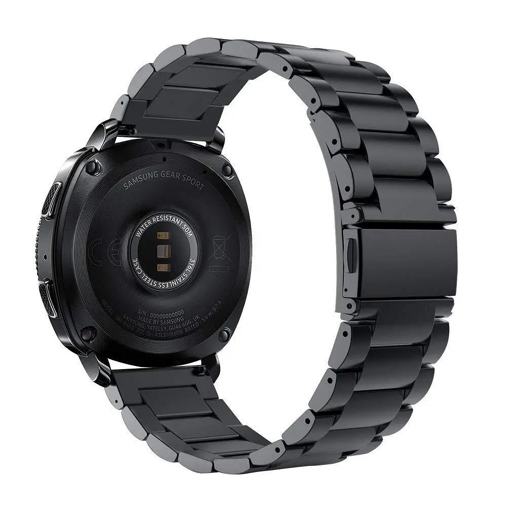 Металевий ремінець Primo для годинника Samsung Sport Gear (SM-R600) Black - фото 2