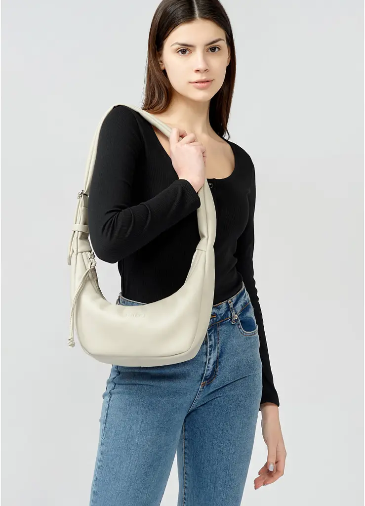Сумка жіноча Sambag HOBO S білий 30 х 13 х 8 см (53100030) - фото 7