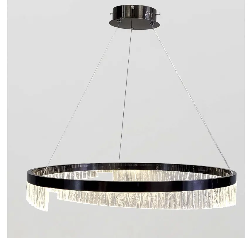 Світлодіодна підвісна люстра Artlight 2001/60BK, 50 Вт, чорна - фото 4