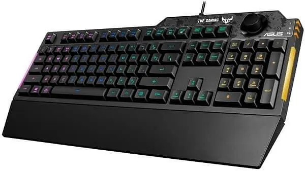Клавиатура ASUS TUF Gaming K1 RBB USB Black (90MP01X0-BKMA00) - фото 3