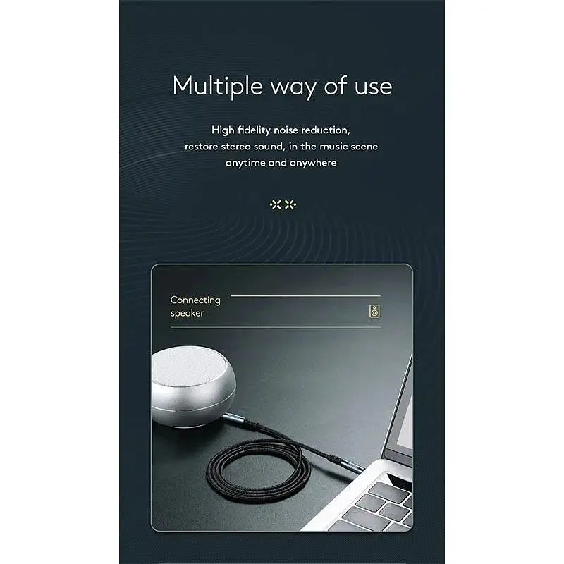 Кабель Joyroom AUX stereo audio cable SY-10A1 1 м - фото 5