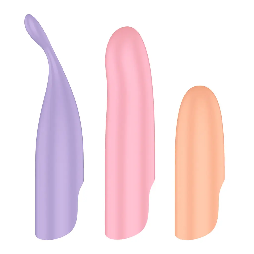 Набір 4-в-1 Satisfyer Playful Four, вібратор та 4 насадки, 12 режимів - фото 6