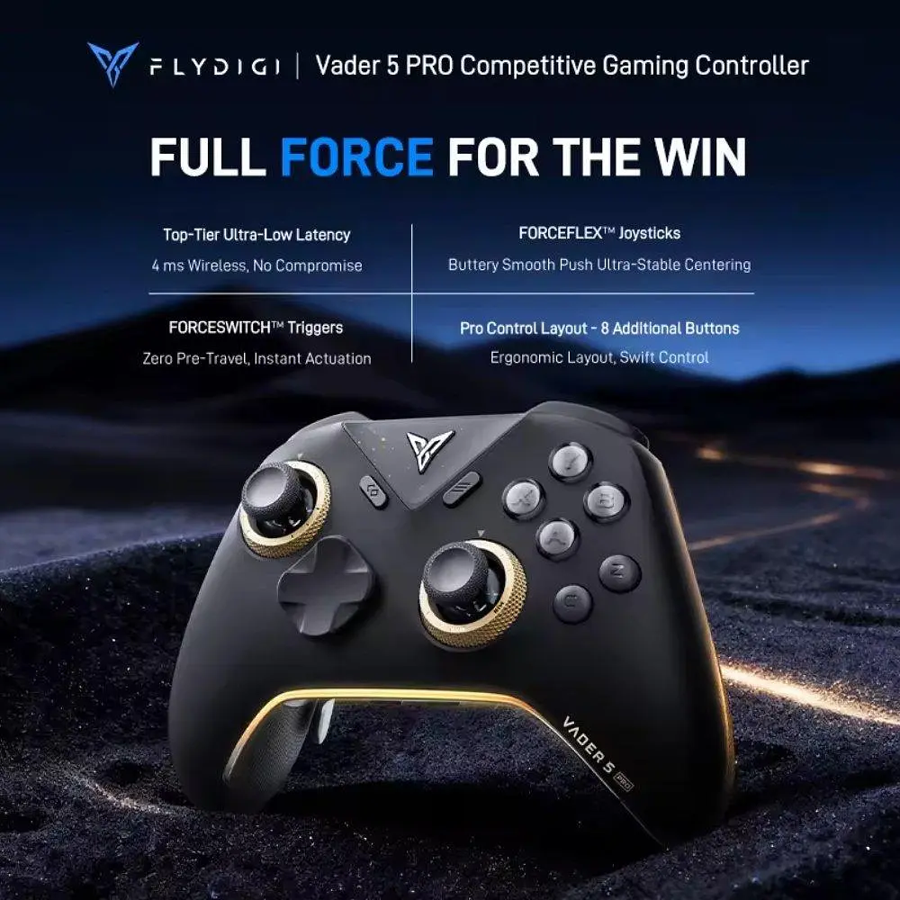 Геймпад Flydigi Vader 5 Pro + док-станция для Win, Switch, Android и iOS - фото 4