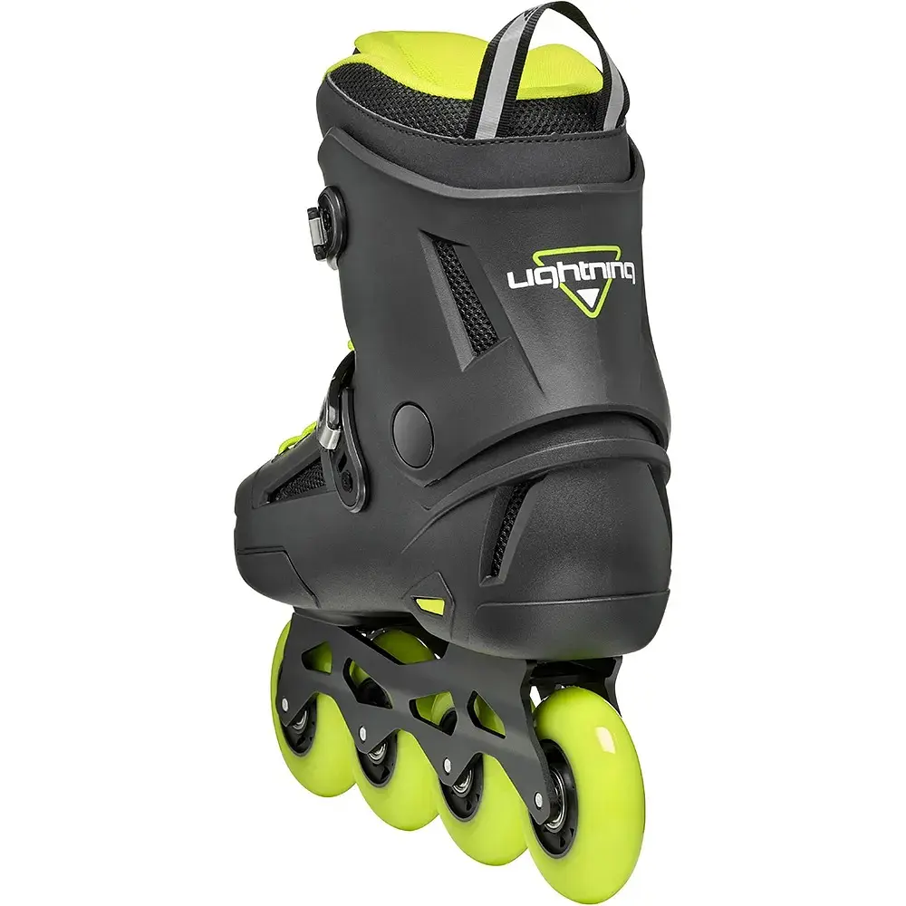 Ролики Rollerblade Lightning 290 Чорний-Салатовий - фото 3