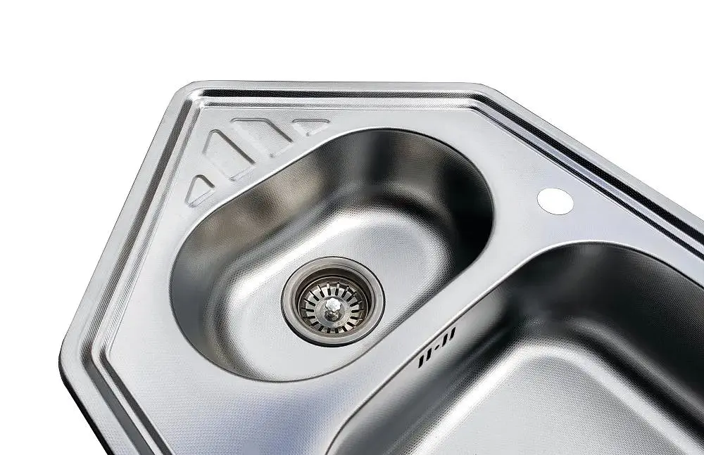 Кухонна мийка Romzha Meduza 1.5C Textura RO49645, Сірий - фото 6