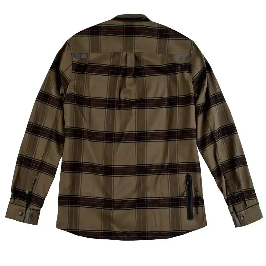 Рубашка TLD Grind Flannel YD Plaid Dark Pine Green M Troy Lee Designs (1106-827650003) - фото 2