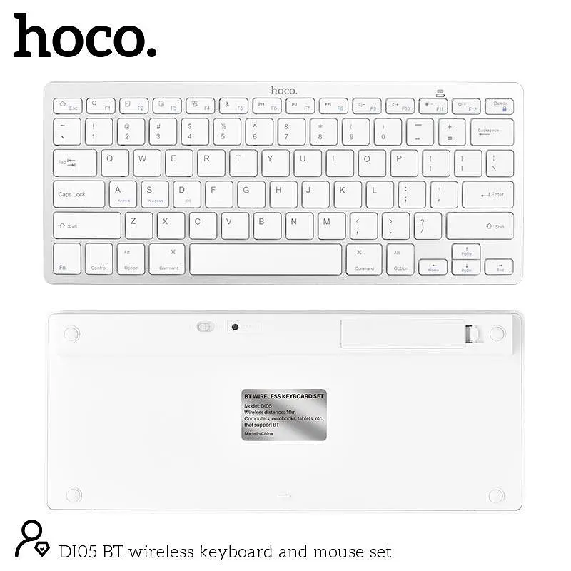Набор Мышь и клавиатура HOCO BT wireless keyboard and mouse set DI05 (Ukr/Ru/En) - фото 4