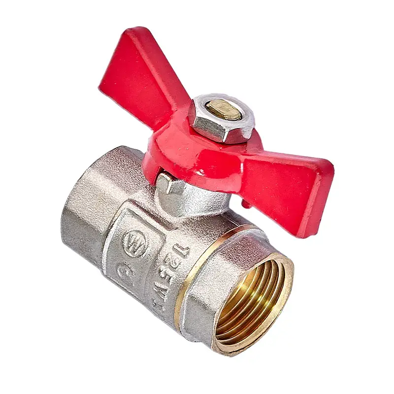 Кран кульовий Waterpro WP602-15FFW - 1/2" ГГМ (сталевий метелик) WP3290