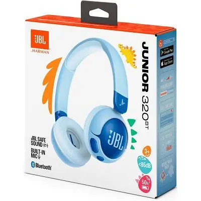 Наушники JBL JR 320BT Blue (JBLJR320BTBLU) - фото 8