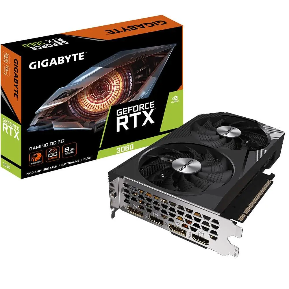 Відеокарта Gigabyte RTX 3060 8Gb GAMING OC (GV-N3060GAMING OC-8GD) (GDDR6, 128 bit, PCI-E v4.0) - фото 8