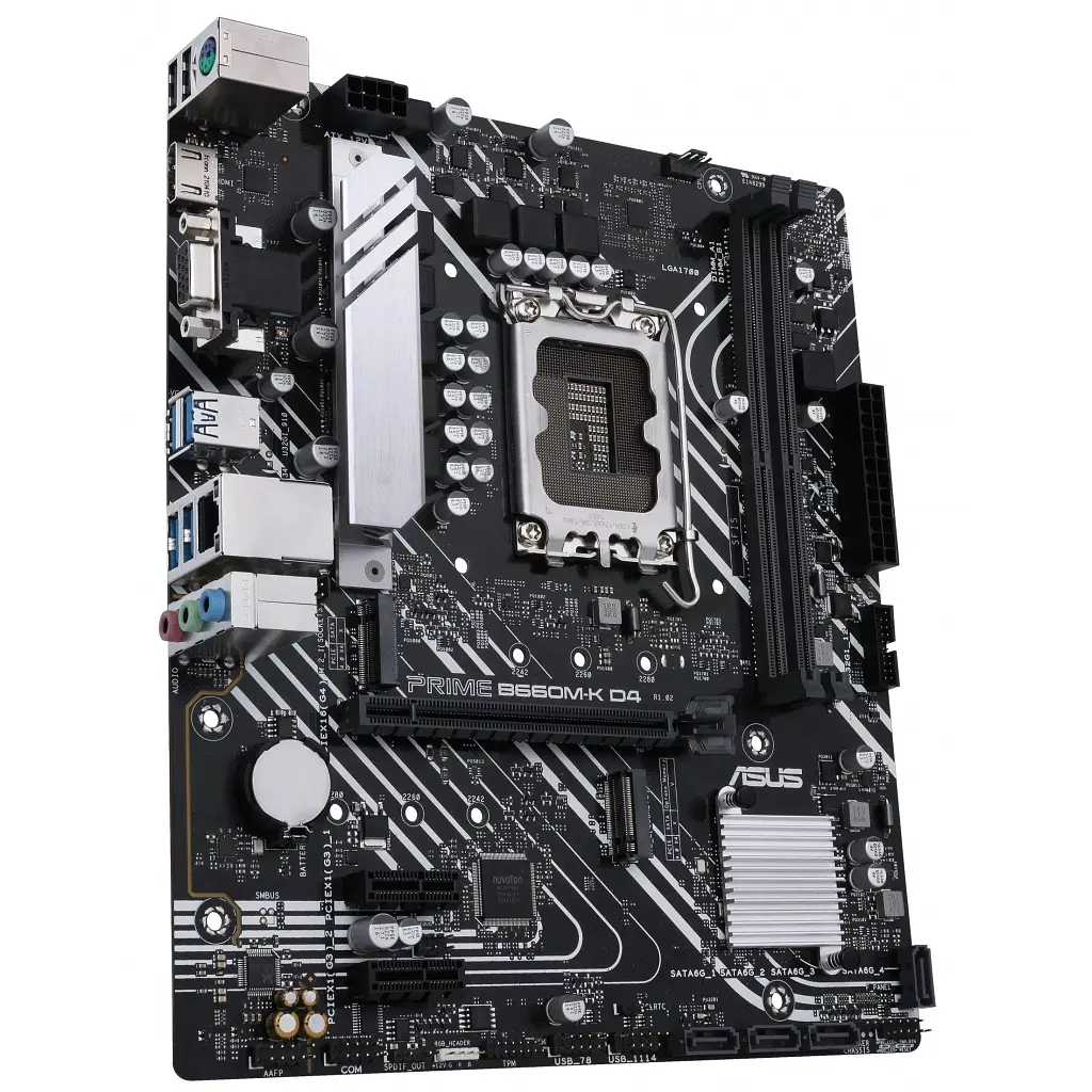 Материнська плата ASUS PRIME B660M-K D4 (PRIME B660M-K D4) (Socket 1700, Intel B660, Micro-ATX) - фото 3