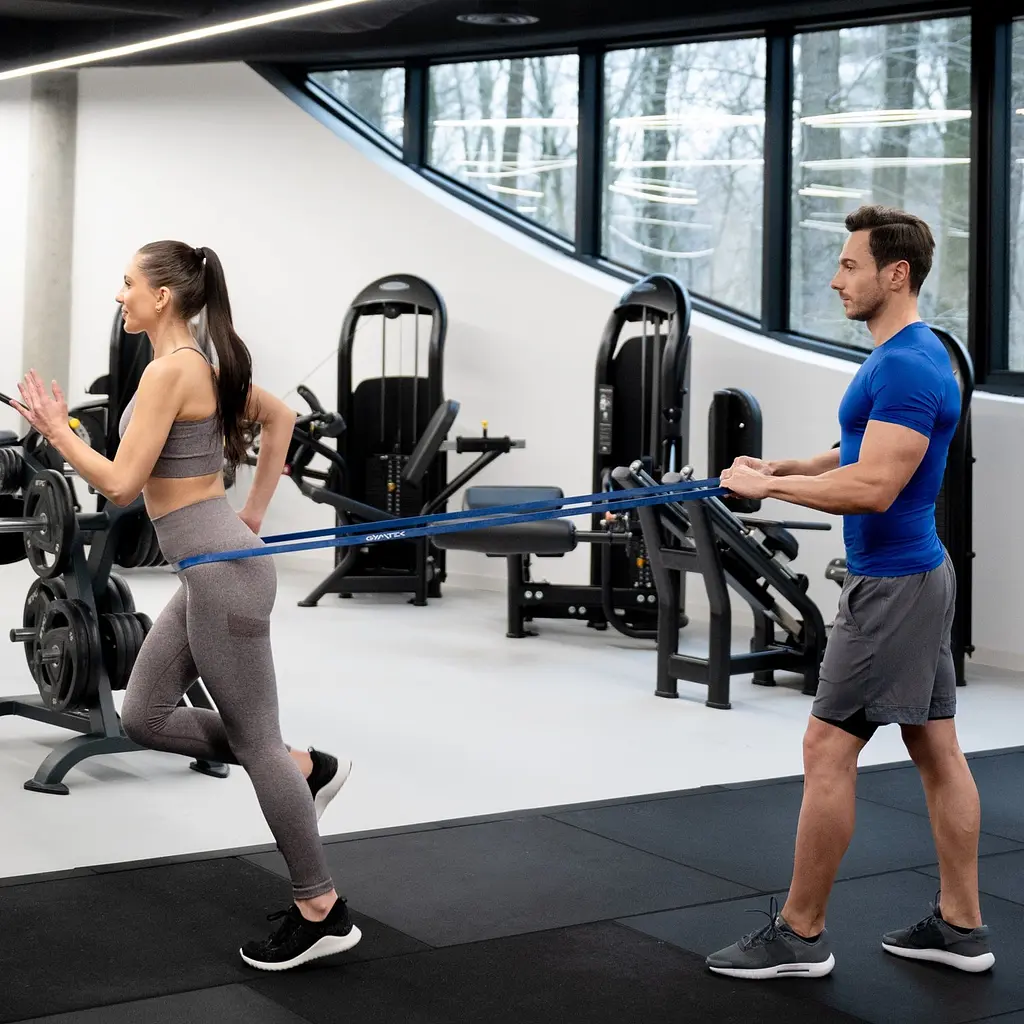 Резинка для фітнесу Gymtek 12-28кг синя - фото 6