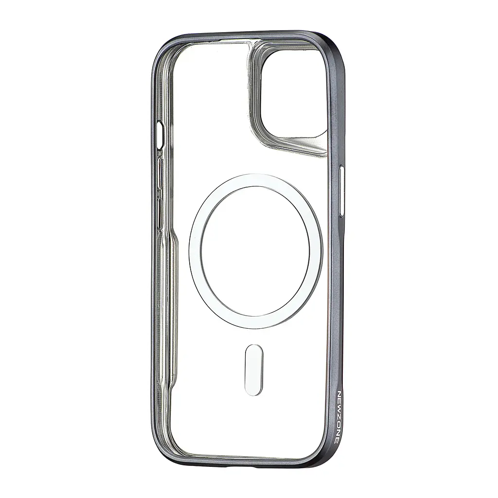 Чохол Metal Frame with MagSafe iPhone 15 Black - фото 3