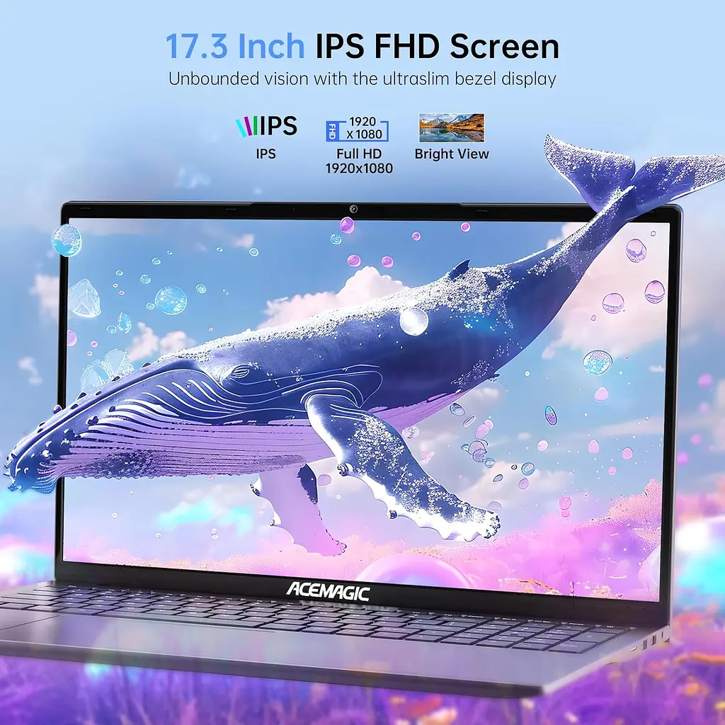 Ноутбук ACEMAGIC AX17 Alder Lake-N97, Windows 11 Pro, 16GB DDR4 512GB, UHD - фото 5