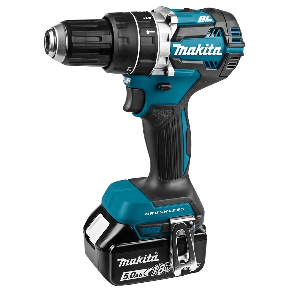 Шурупокрут-дриль акумуляторний Makita DHP484RTE (54 Нм, 1.5-13 мм, BL, LXT) - фото 3