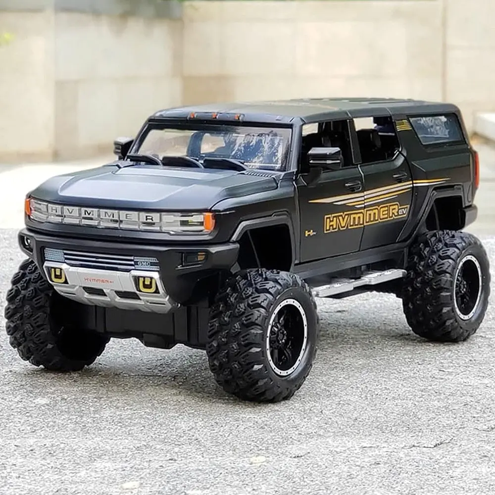 Колекційна металева модель автомобіля Автопром GMC Hummer EV з інерцією, світлом та звуком 1:24 - фото 8