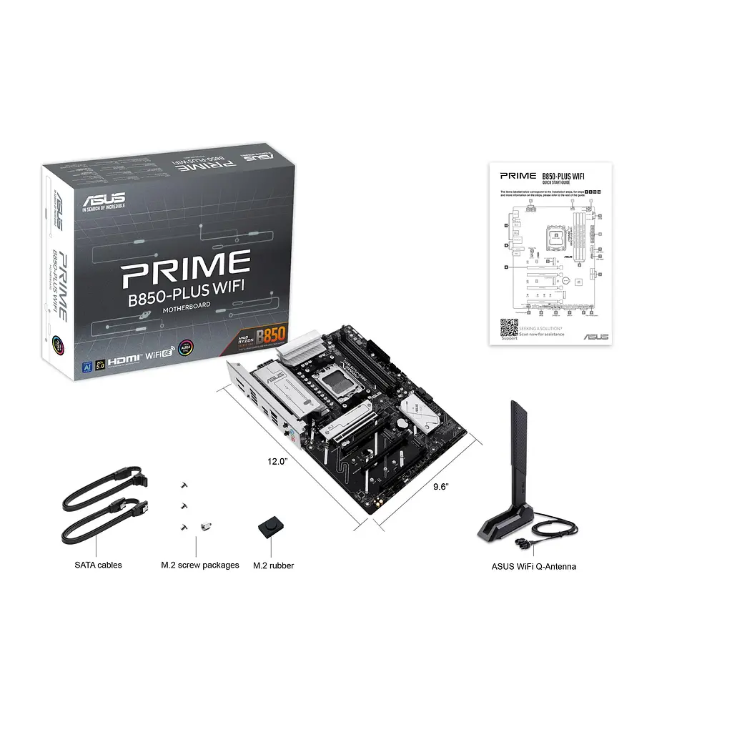 Материнська плата ASUS PRIME B850-PLUS WIFI (PRIME B850-PLUS WIFI) (Socket AM5, AMD B850, ATX) - фото 8