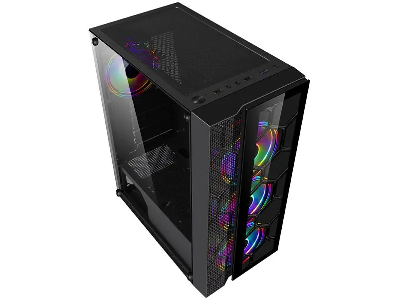 Корпус Frime NUCLEUS BLACK USB 3.0 БЕЗ БП - фото 6