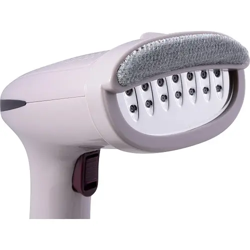 Отпариватель Liberton LHS-6900, Pink, 1500W, постоянный пар 25 г/мин, объем бака для воды 280мл, паровой удар, вертикальное и горизонтальное отпаривание, щетка, клипса для брюк, антикапля - фото 7