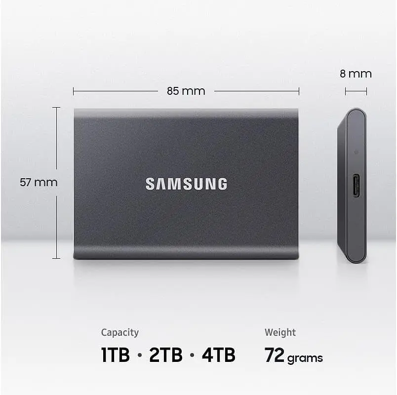 Портативний SSD Samsung 4TB USB 3.2 Gen 2 Type-C T7 Shield - фото 2