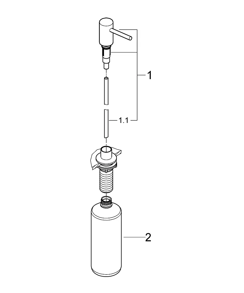 Дозатор миючого засобу Grohe Cosmopolitan 40535GL0, Золотий - фото 3