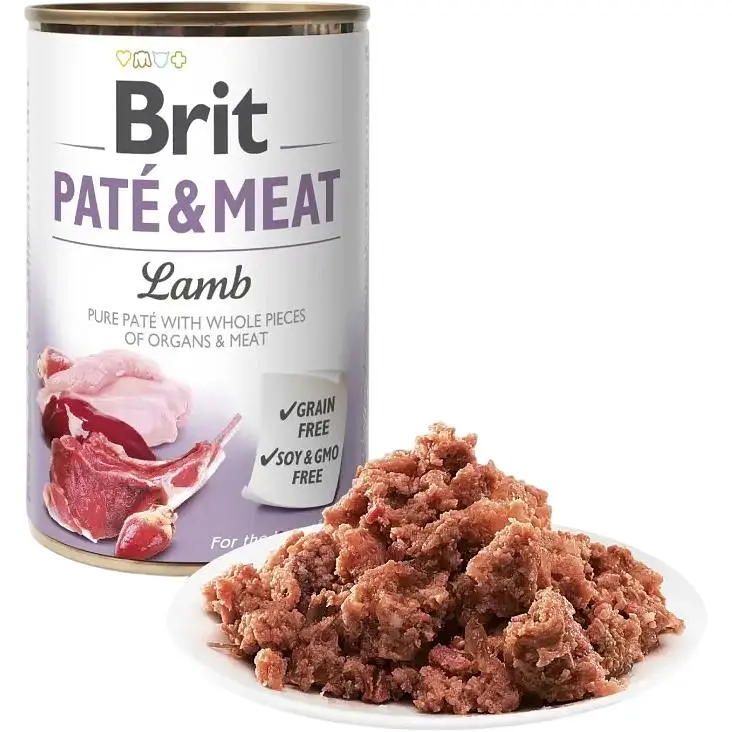 Влажный корм для собак Brit Pate & Meat Lamb с ягненком 400 г - фото 5