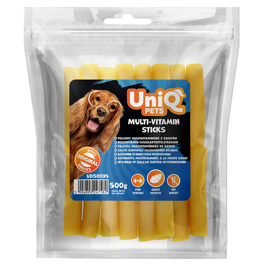 Ласощі для собак UniQ PETS VEGGIE & SEA Мультивітамінні стіки, 500 г - фото 4
