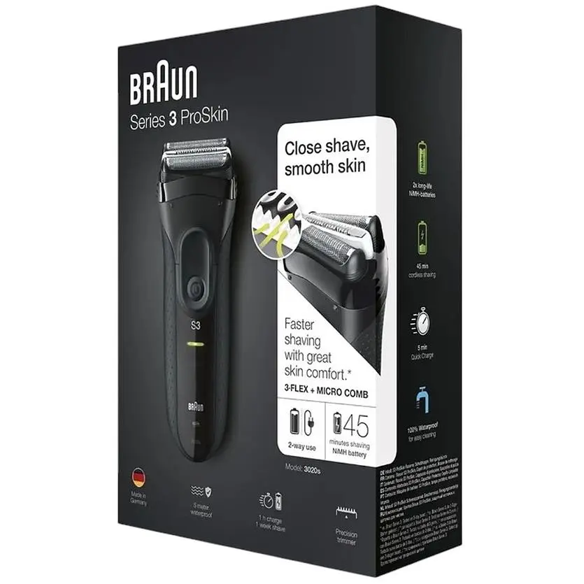 Електробритва Braun Series 3 3020s [Black] [69089] - фото 4