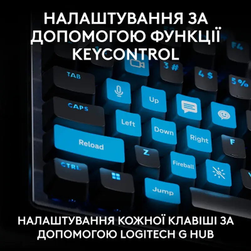 Клавіатура Logitech G PRO X TKL Rapid Linear USB UA Black (920-013233) - фото 9