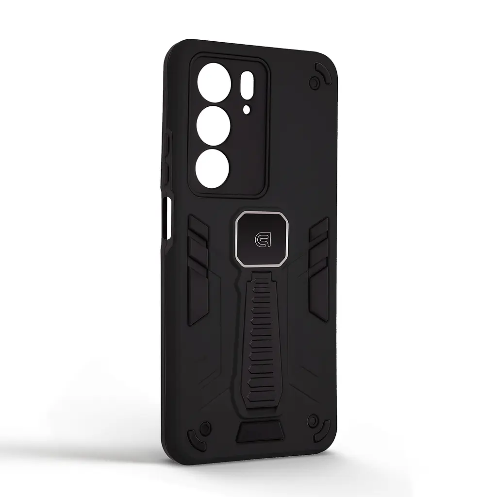 Чехол для Realme C75 4G/C75x 4G, Proover, черный, с подставкой и магнитом, противоударный, ударопрочный, бронированный, панель-накладка, защита всего корпуса, термополиуретан (TPU) + поликарбонат (PC), ArmorStandart (ARM85761) - фото 2