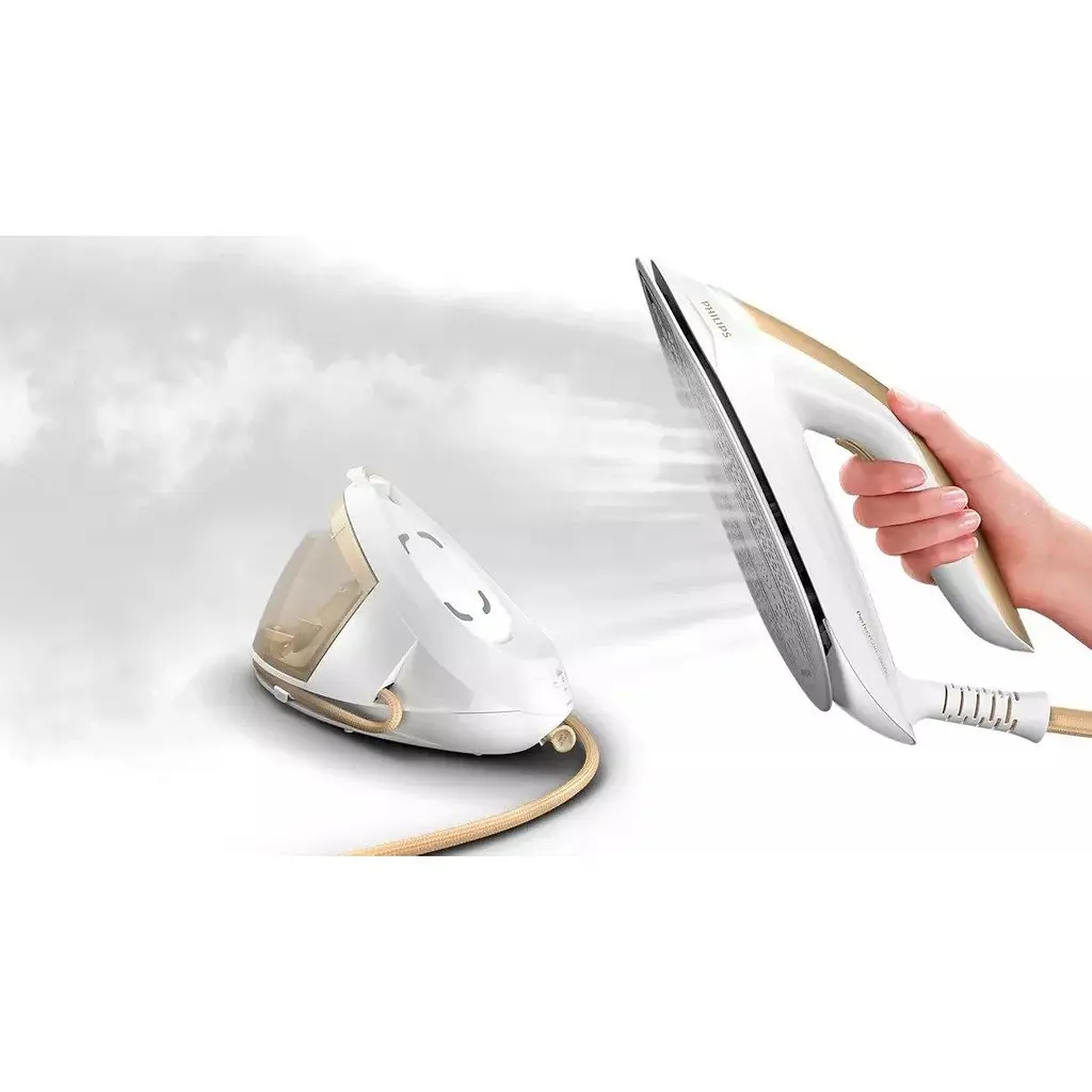 Утюг-парогенератор Philips PerfectCare 8000 Series 2700 Вт бело-золотой (PSG8040/60) - фото 7