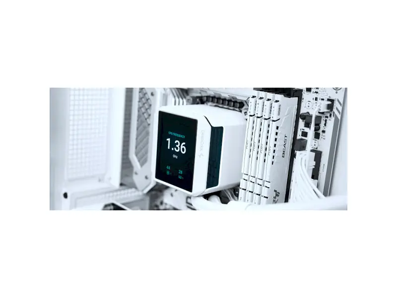 Водяне охолодження Deepcool MYSTIQUE 360 ARGB White (R-LX360-WHDSNMCP-G-1) - фото 6