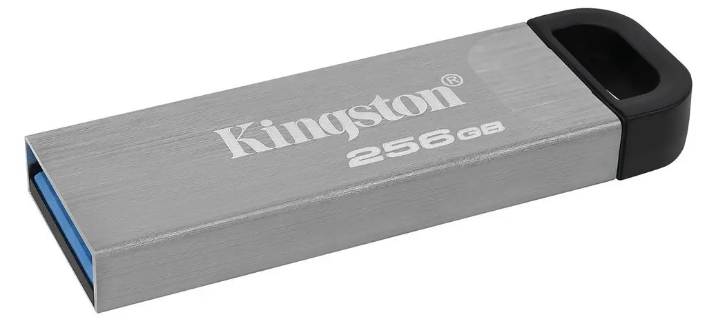 USB флеш-накопичувач Kingston DataTraveler Kyson 256GB USB-A 3.2 Gen 1 Silver/Black (DTKN/256GB) [69969] - фото 2