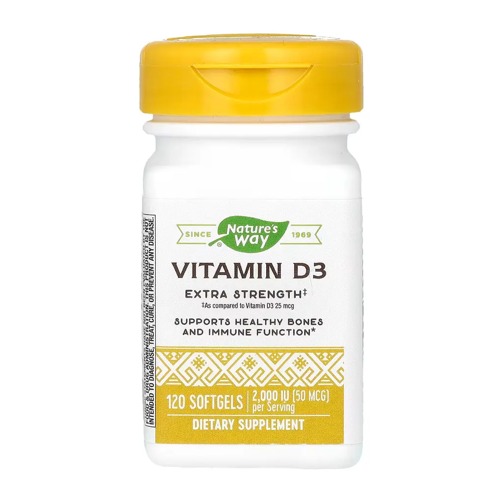 Вітамін Д3 Vitamin D3 Extra Strength 2000 IU - 120 softgels