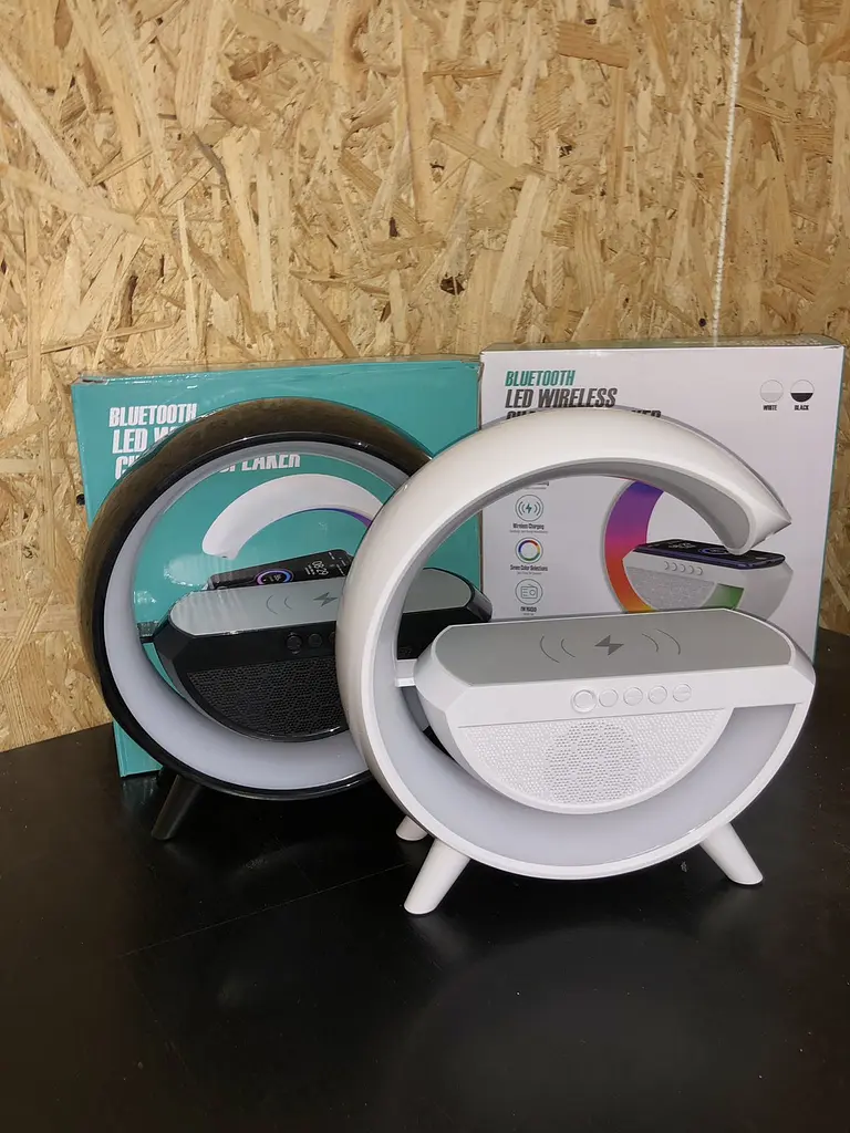 Розумний світильник / Нічник з бездротовою зарядкою для телефону / Bluetooth-колонка - фото 7