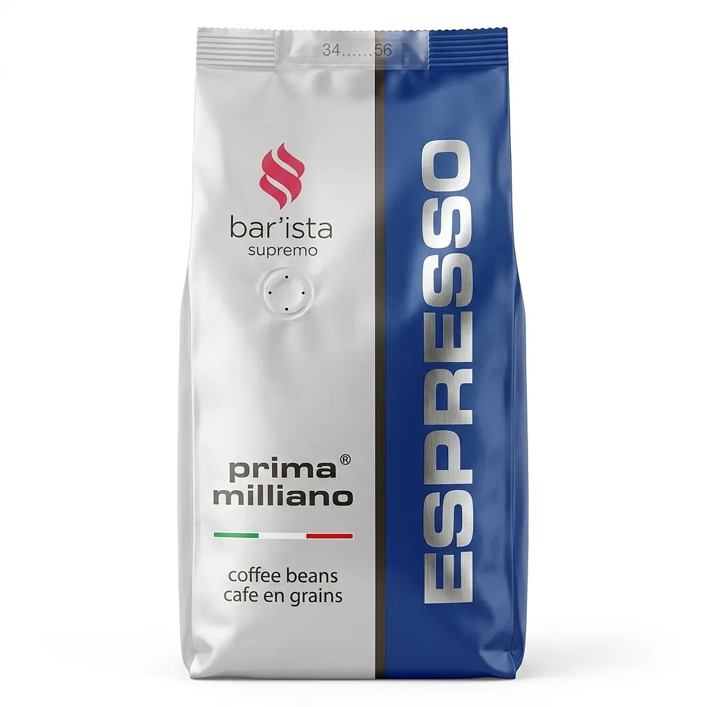 Кава в зернах Prima Espresso Milliano Barista 1кг (60/40)