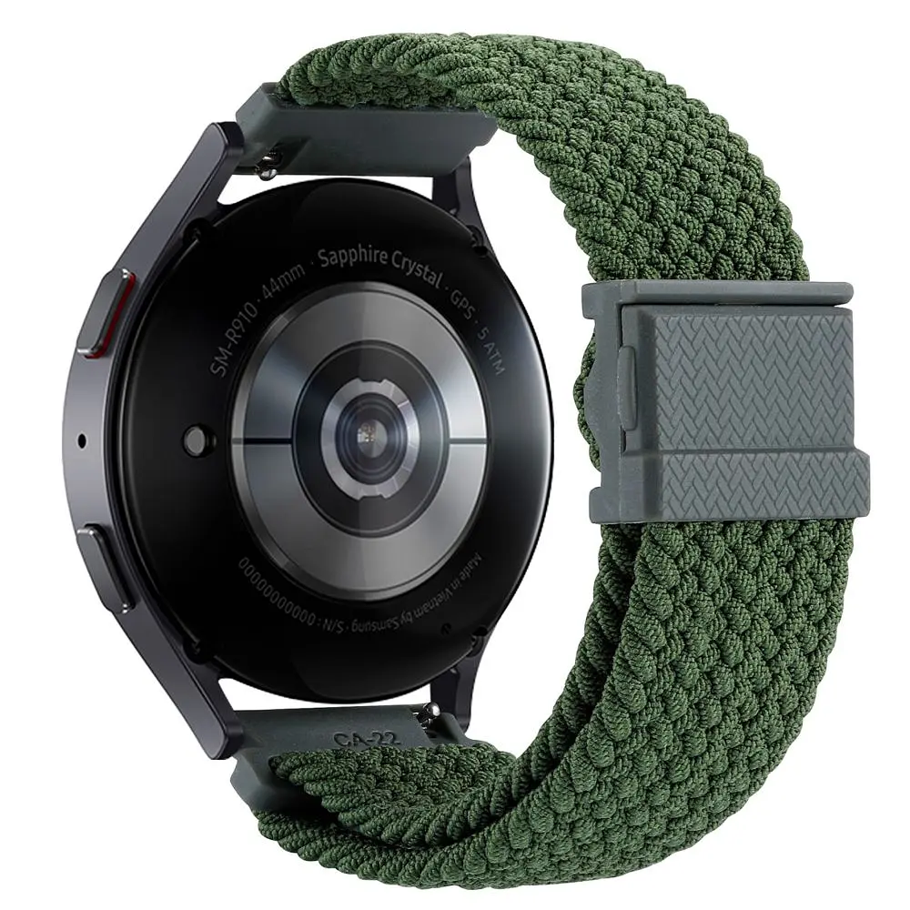 Нейлоновий ремінець Universal 22 mm Elastic Adjustment Samsung/Amazfit/Huawei Pine Green - фото 2