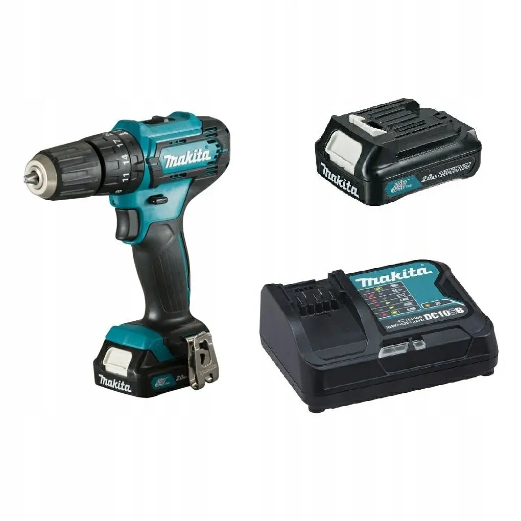 Шурупокрут з ударом акумуляторний Makita HP333DSAE (30 Нм, 0.8-10 мм, CXT) - фото 2
