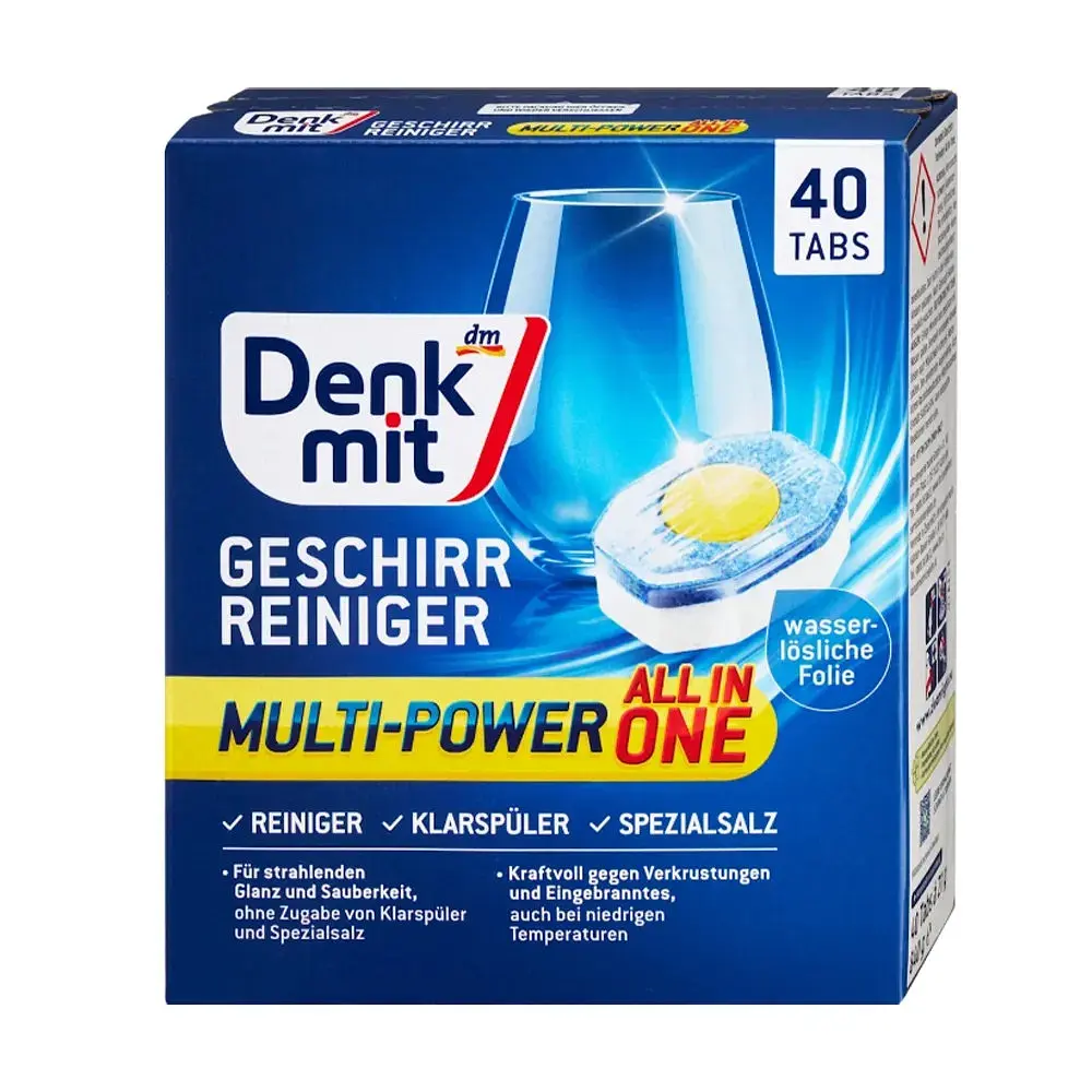 Таблетки для посудомийної машини DenkMit Multi-Power 12, 40 шт
