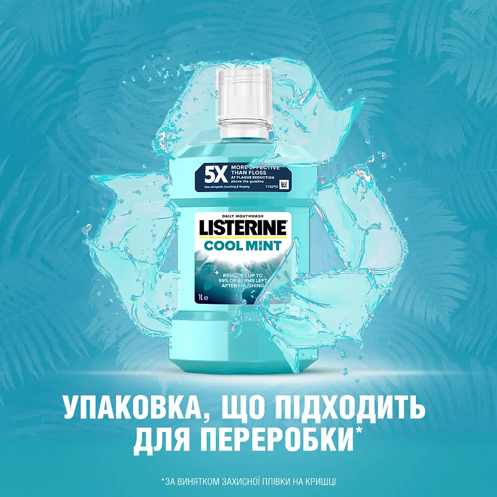 Ополіскувач для ротової порожнини Listerine Свіжа м’ята 1000 мл (103060040) - фото 11
