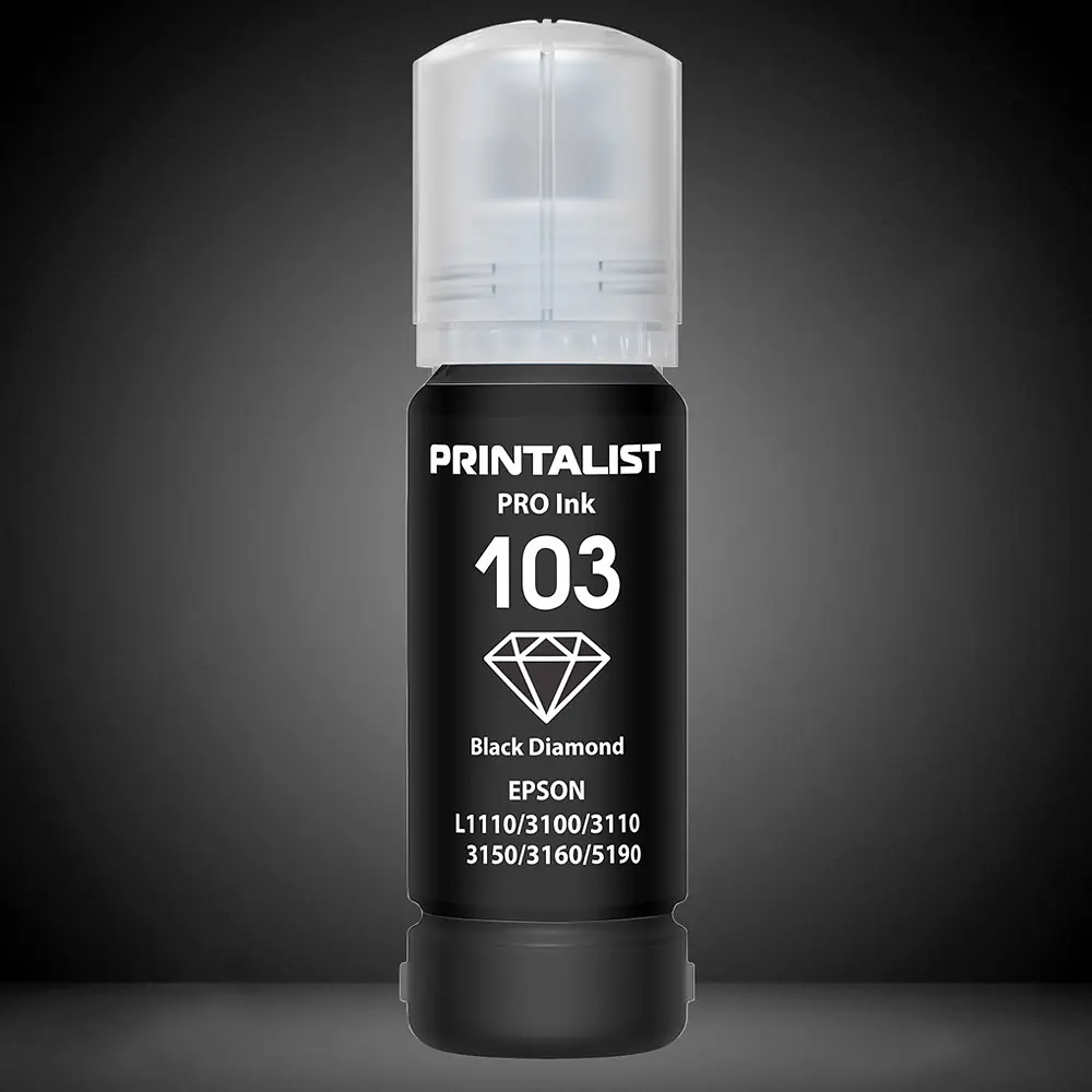 Чорнило PRINTALIST 103 для Epson L3100/3110/3150 70г Black водорозчинне (PL103BK) - фото 4