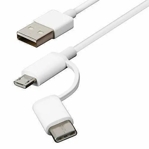 Кабель двойной Xiaomi Mi cable 2 в 1 мicro USB + Type-C SJV4082TY - фото 3