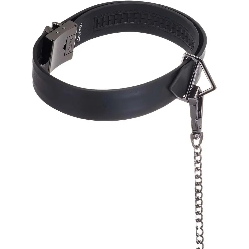 Повідець Lockink Tied Collar With Leash Set - Black - фото 3