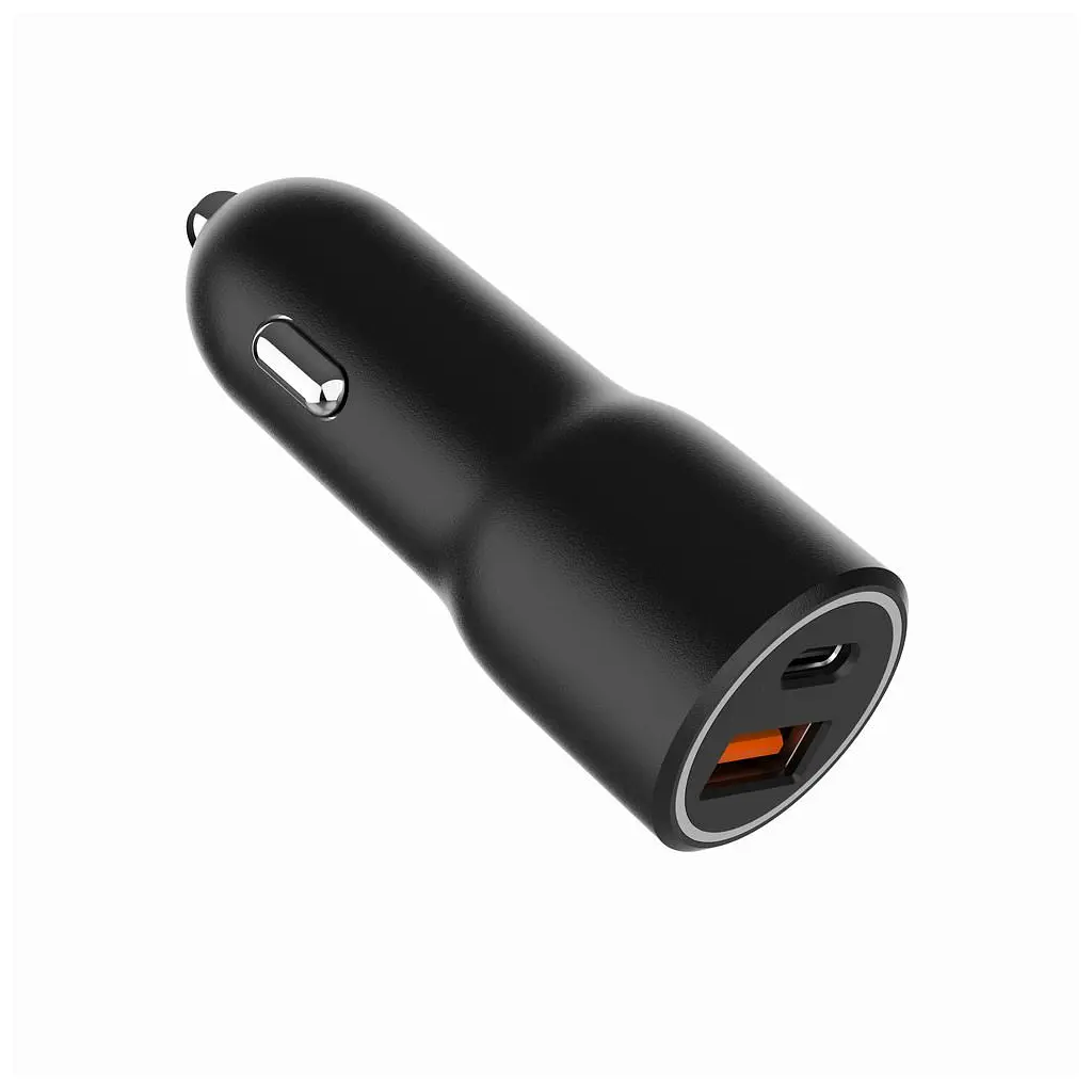 Зарядное устройство для Gembird 1xUSB-C PD20W + 1xUSB QC3.0 car adapter black (TA-UC-AC2PDQC38-CAR-01) - фото 3