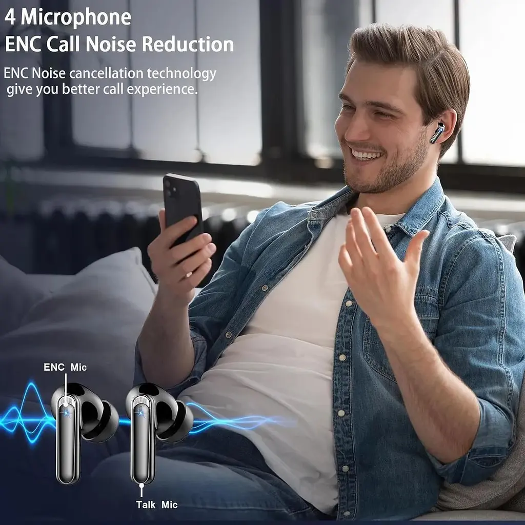 Бездротові навушники Bluetooth 5.3 - фото 3